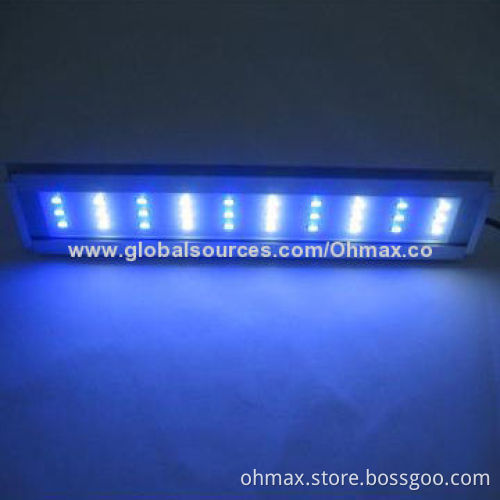 15W LED Aquarium Light, White/Blue, Water-resistant, with Adjustable Bracket for Reef Tank
